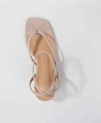 Berness Women's Eli Minimal Block Heel Thong Sandals