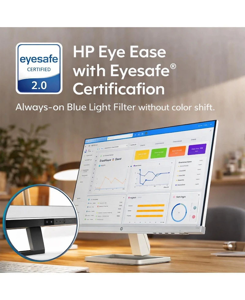 Hp Series Monitor Display Flicker-Free, Ideal for Home and Business