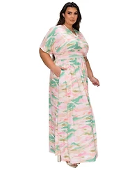 L I V D Women's Plus Reverie Empire Waist Dress