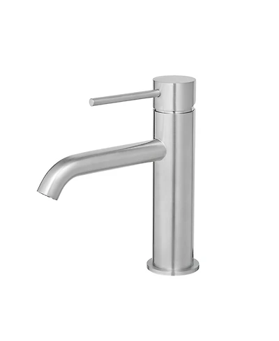 Midola Brushed Nickel Bathroom Faucet Brushed Faucet for Bathroom Sink, Single Hole Bathroom Faucet Modern Single Handle Vanity Basin Faucet