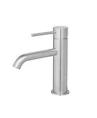 Midola Brushed Nickel Bathroom Faucet Brushed Faucet for Bathroom Sink, Single Hole Bathroom Faucet Modern Single Handle Vanity Basin Faucet