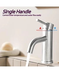 Midola Bathroom Faucet Single Hole Modern Bathroom Sink Faucet Vanity Bathroom Faucet