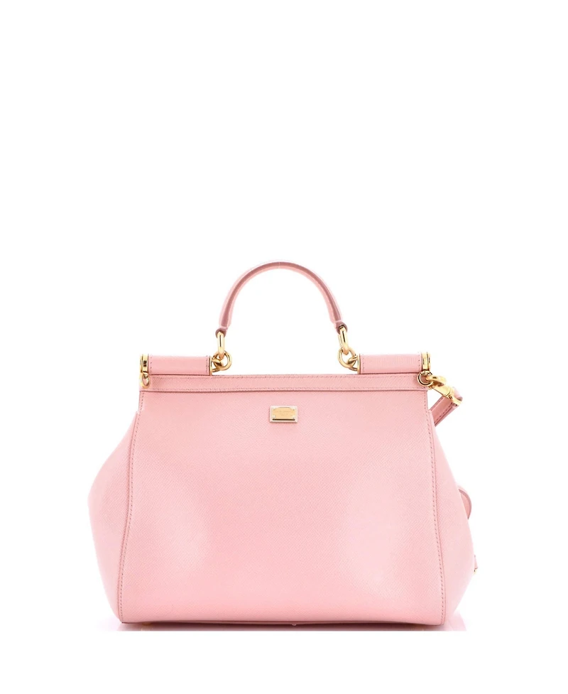 Pre-Owned Dolce & Gabbana Medium Family Miss Sicily Bag Patchwork Leather