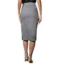 Coast Women's Midi Pencil Skirt With Embellishment
