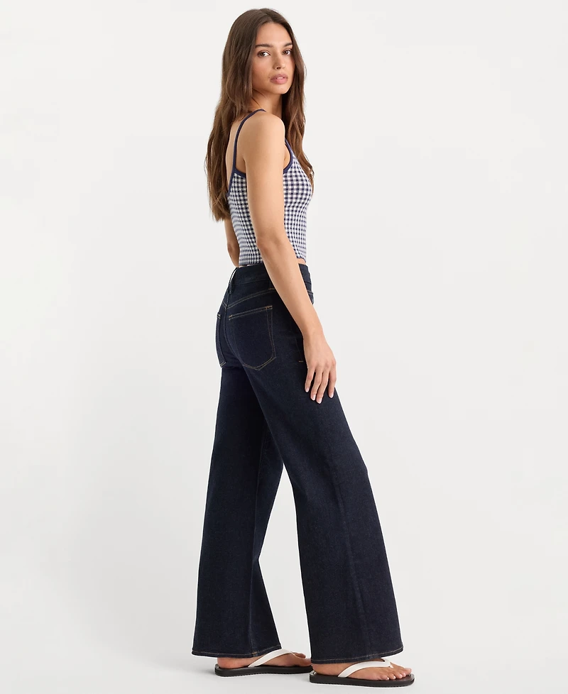 Good American Women's Always Fits Palazzo Wide-Leg Jeans