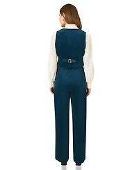Yumi Women's Tailored Ribbed Waist coat