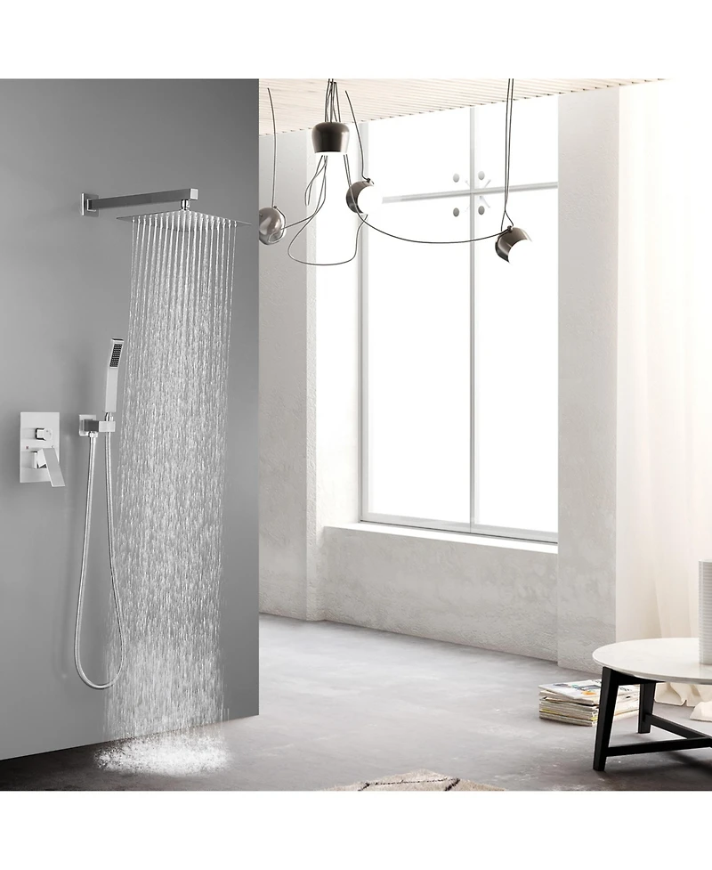 Midola 10 inch Shower Head Bathroom Luxury Rain Mixer Shower Complete Combo Set Wall Mounted