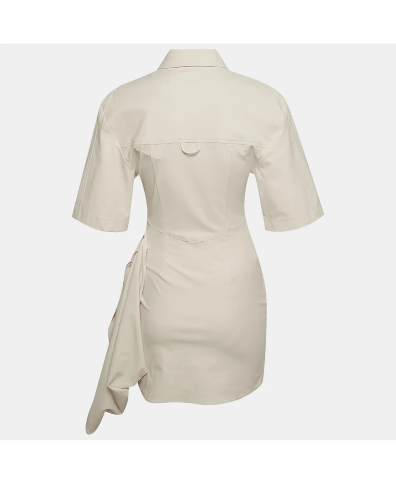 Pre-Owned Jacquemus Women's Twill La Robe Camisa Mini Shirt Dress
