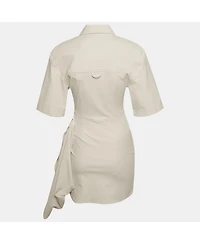 Pre-Owned Jacquemus Women's Twill La Robe Camisa Mini Shirt Dress