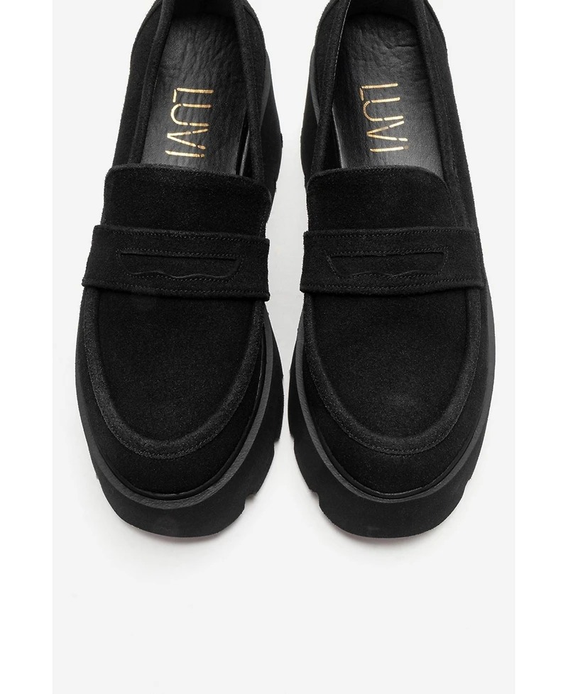 Prologue Shoes Women's Santia Chunky Platform Loafer