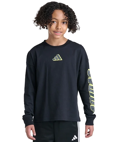 adidas Boys' 8-20 Long-Sleeve T-Shirt