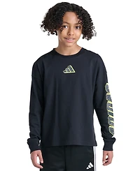 adidas Boys' 8-20 Long-Sleeve T-Shirt