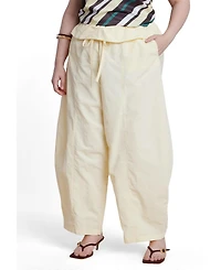 Eloquii Women's Foldover Tie Waist Pant