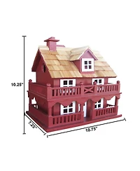 Wood Birdhouse Made from Kiln-Dried Hardwood for Durable Outdoor Use