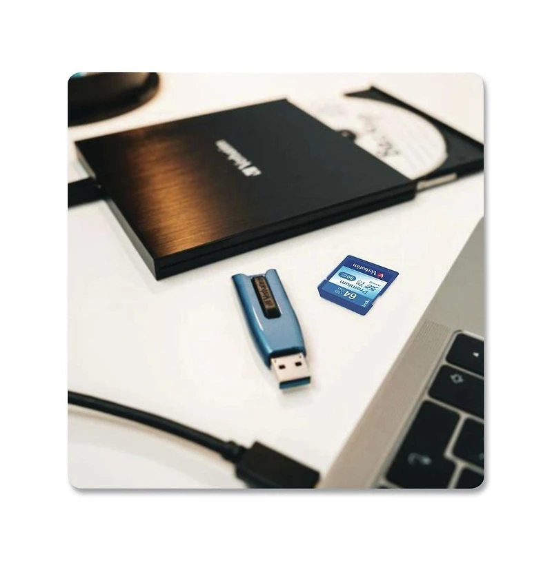 Verbatim 44024 64GB Uhs-i V10 U1 Class 10 Premium Sdxc Memory Card Up to 90MB/s Read Speed