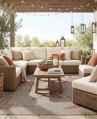 Closeout! Lr Home Nassau NASS810D 7'9" x 9'5" Outdoor Area Rug