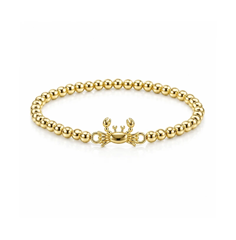 Dloria Golden Crab Beaded Bracelet