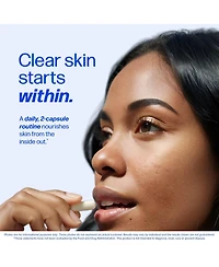 SMNutrition Clear Skin Supplement with Zinc, Dim and Probiotics for Hormone and Gut Support, 60 Count