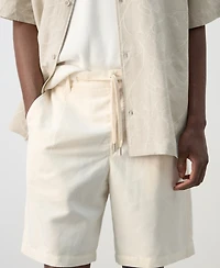 Mango Men's Linen Lyocell 8.27" Shorts