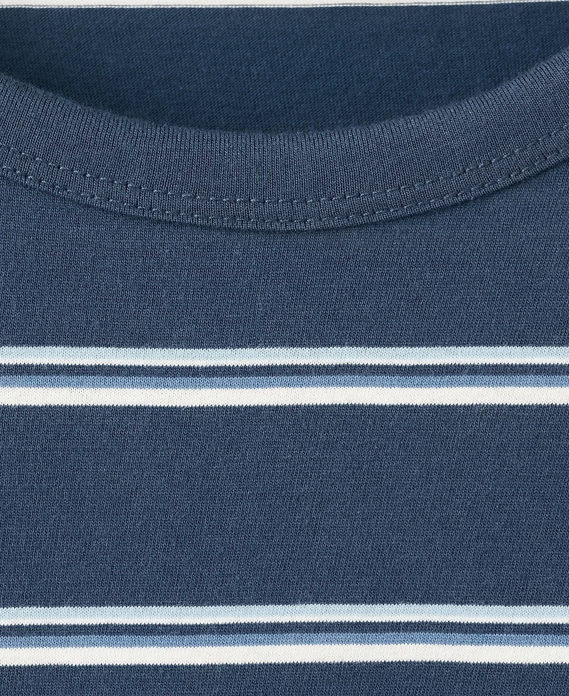 Mango Men's Striped Cotton T-Shirt