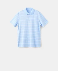Mango Men's Coolmax Slim-Fit Striped Polo Shirt