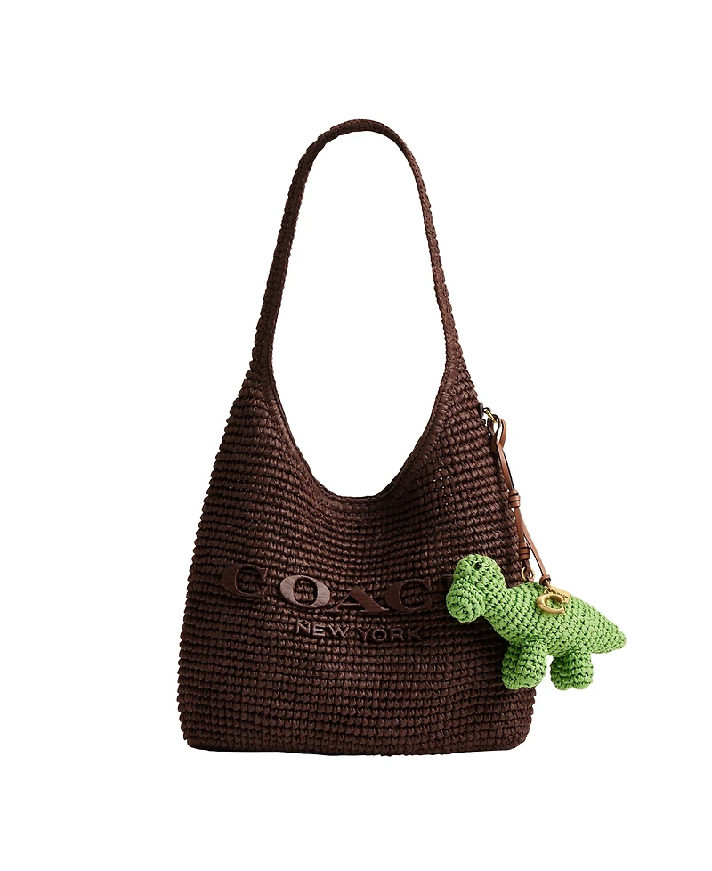Coach Straw Dino Bag Charm