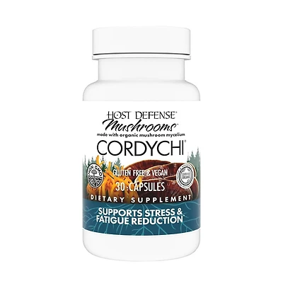Host Defense CordyChi Capsules - Energy & Immune Support Supplement - Cordyceps & Reishi Mushroom Supplement for Relaxation & Respiratory Support