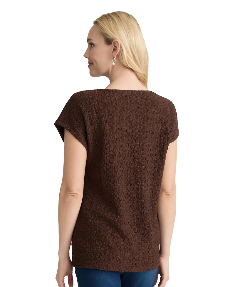 Jones New York Women's Extended Shoulder Top