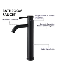 Phying Single Hole Single Handle Bathroom Sink Faucet, Modern Design, Easy to Install