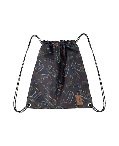 Deux par Deux Little Boy Controller Lightweight Durable Drawstring Bag