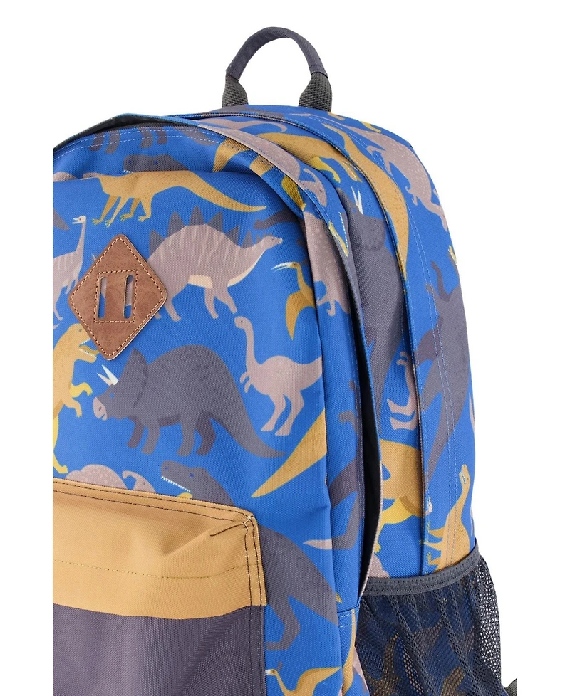 Deux par Deux Little Boy Dinosaur Durable Spacious Organized Backpack