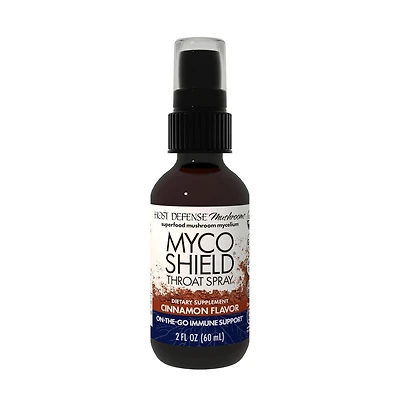 Host Defense MycoShield Throat Spray - Immune Health Support - Dietary Mushroom Supplement with Chaga, Reishi