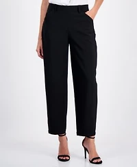 Anne Klein Womens Barrel Leg Ankle Pants