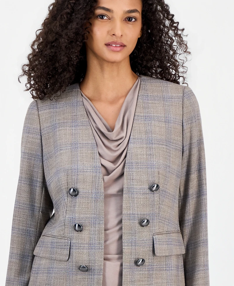 Anne Klein Women's Faux-Double-Breasted Jacket
