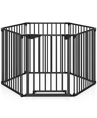 Cozito Extra Wide 6-Panel Adjustable Gate Fits 34.5-154 in Openings