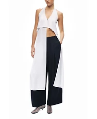 Nocturne Women's Layered Halter Blouse
