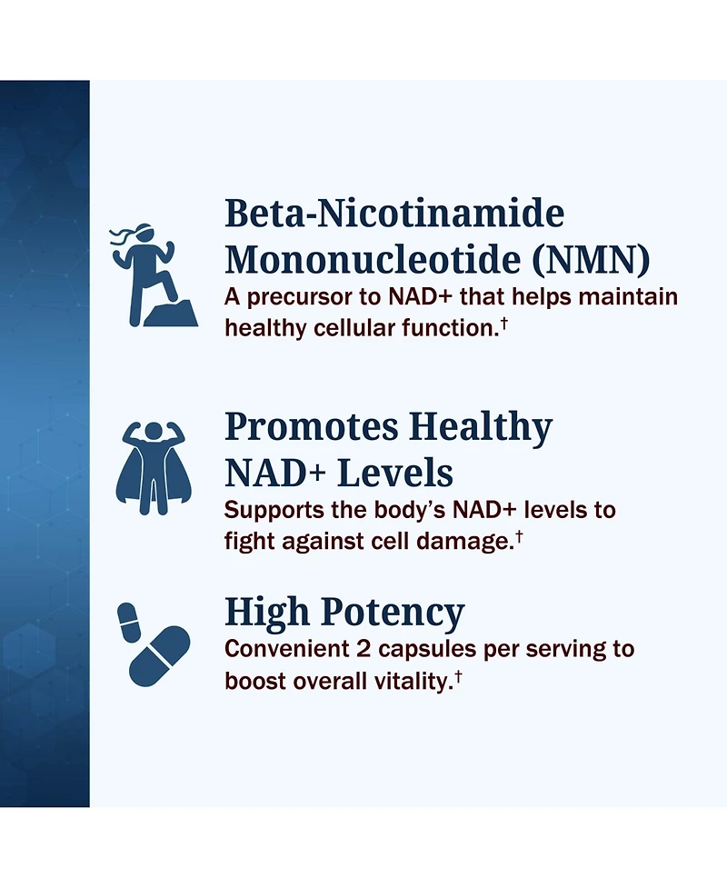 BioSchwartz Nmn Supplement 500 Milligram Nicotinamide Mononucleotide, 60 Capsules, Gluten Free, Third Party Tested