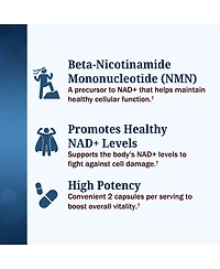 BioSchwartz Nmn Supplement 500 Milligram Nicotinamide Mononucleotide, 60 Capsules, Gluten Free, Third Party Tested