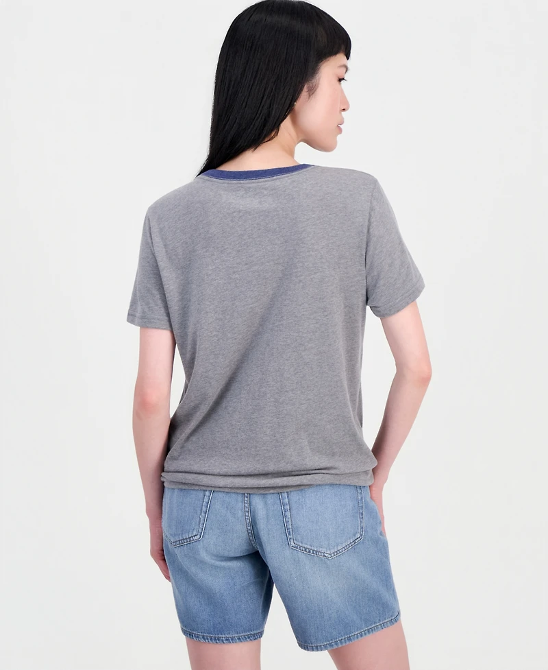 Lucky Brand Women's Usa Classic Crewneck T-Shirt