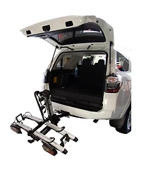 Saris Door County Bike Rack for Car W/Electric Hitch Lift for 2 Bikes