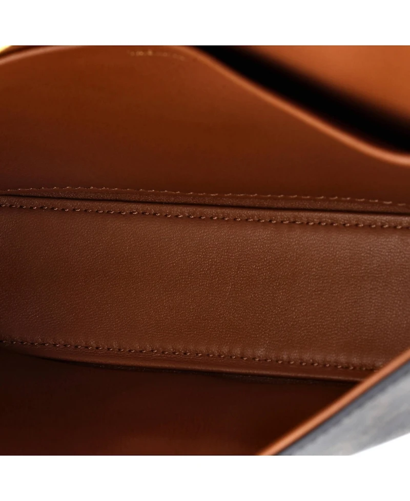 Pre-Owned Celine Triomphe East-West Shoulder Bag Triomphe Coated Canvas
