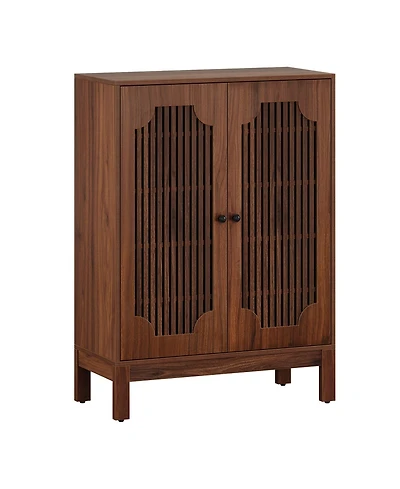 Slickblue Modern Shoe Cabinet with Adjustable Shelves for Entryway