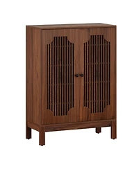 Slickblue Modern Shoe Cabinet with Adjustable Shelves for Entryway