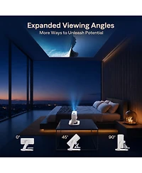 Aurzen Multi-Angle Projector Stand, Rotation, Gimbal Stand with -Inch Screw Compatible with Most Projectors
