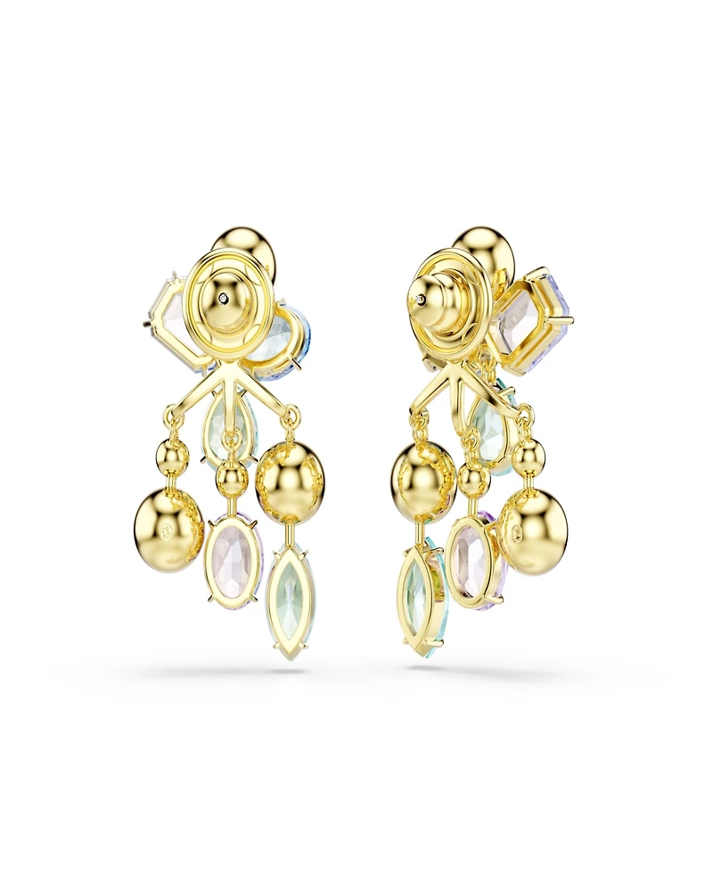 Swarovski Gold-Tone Plated Gema Jacket Earrings