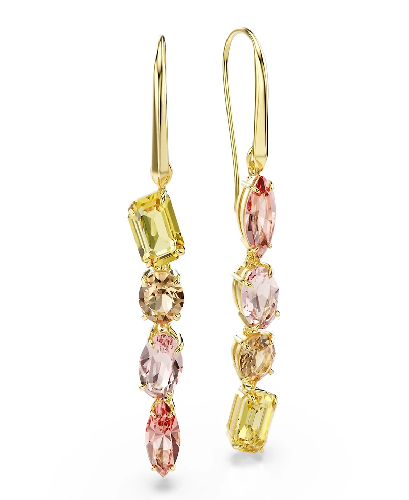 Swarovski Gold-Tone Plated Gema Drop Earrings