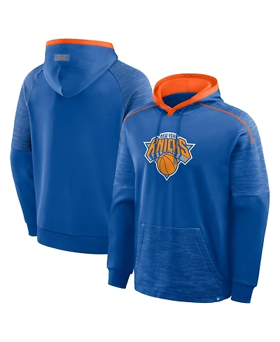 Fanatics Men's Blue New York Knicks Pick Roll Defender Pullover Hoodie