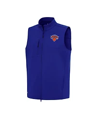 Antigua Men's Royal New York Knicks Demand Full-Zip Vest