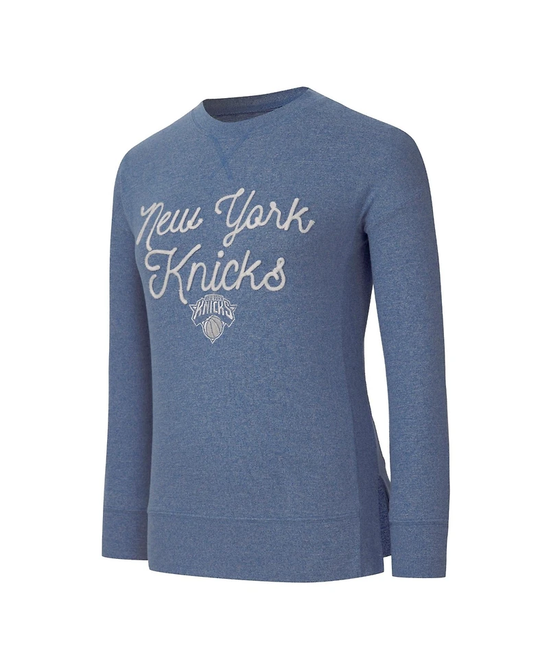 Concepts Sport Women's Royal New York Knicks Rigor Long Sleeve Jersey T-Shirt