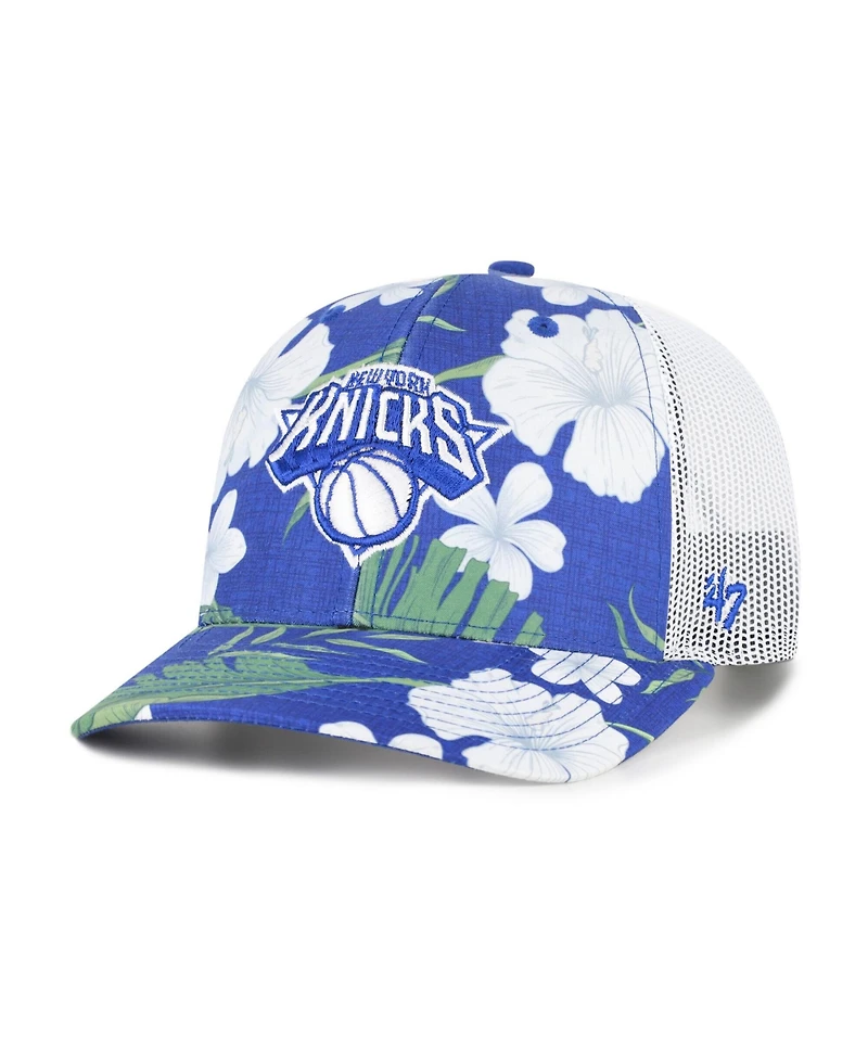 '47 Brand Men's Royal New York Knicks Beach Side Trucker Adjustable Hat